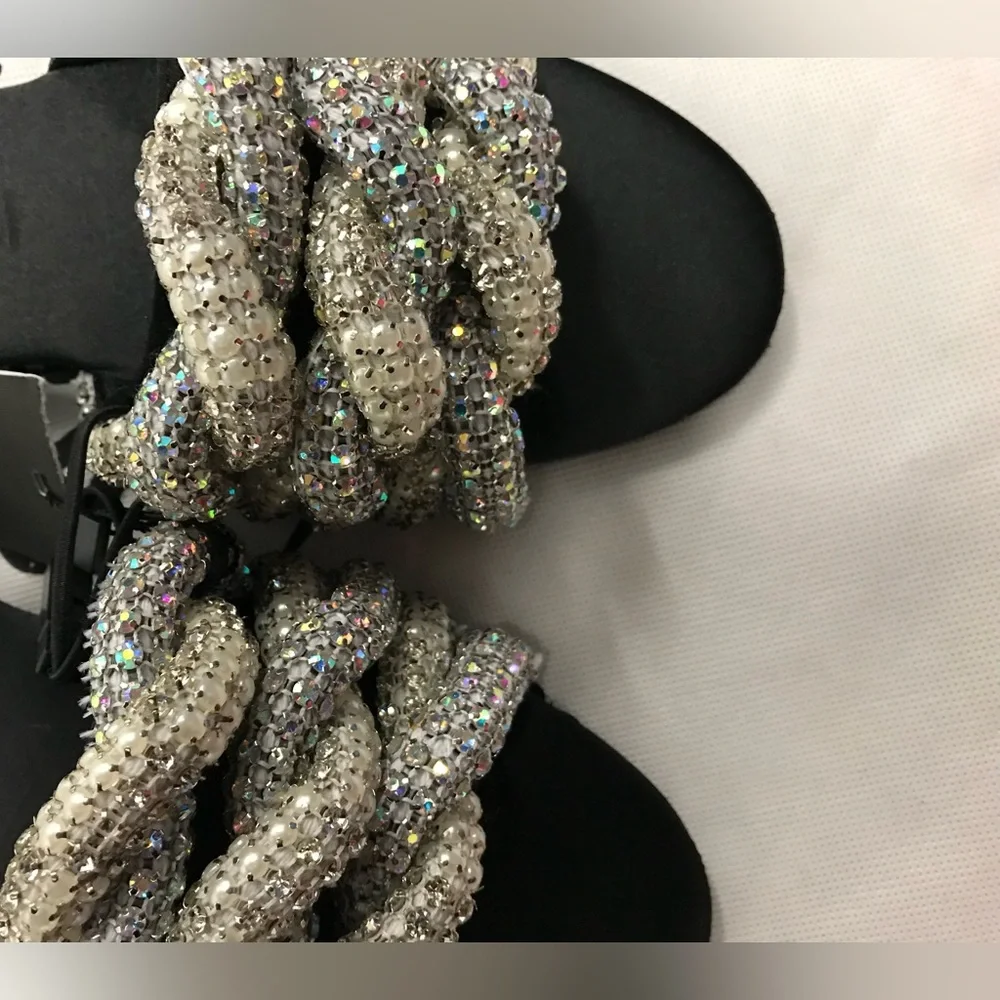 ZARA Gem Rhinestone Slides - Picture 6 of 9
